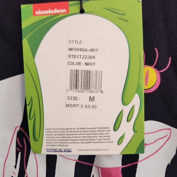 Nickelodeon Aaahhh!!! Real Monsters Men's Size Medium Black Crew‎ New NWT 90's - Picture 10 of 10